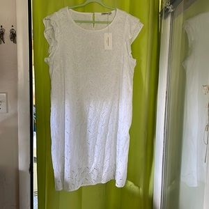 White Italian shift dress